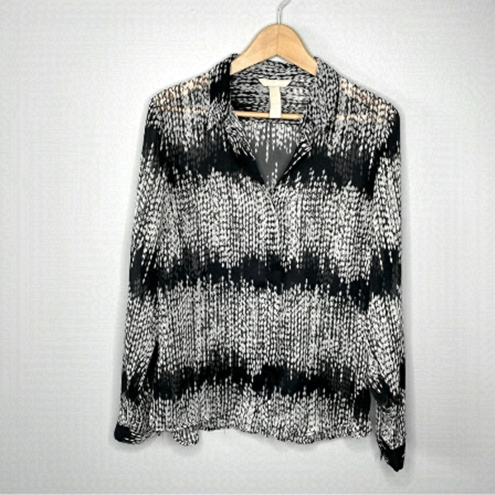 Banana Republic sheer blouse